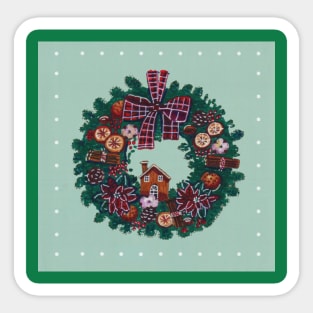 Christmas Wreath Sticker